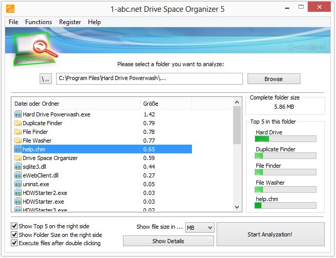 1-abc.net Drive Space Organizer 5.00