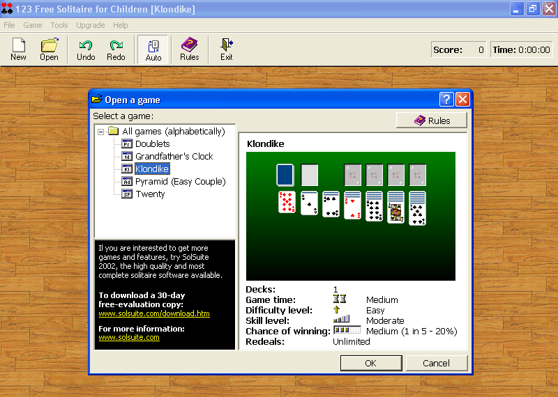 123 Free Solitaire 2003 for Children - Free Solitaire Card Games for Children 1.6