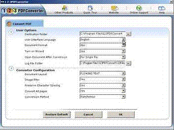 123PDFConverter: PDF Conversion Software 3.0
