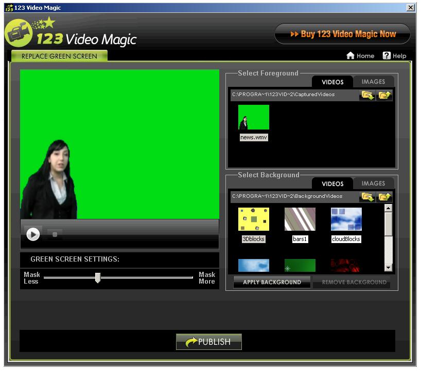 123VideoMagic Green Screen Software 4.0