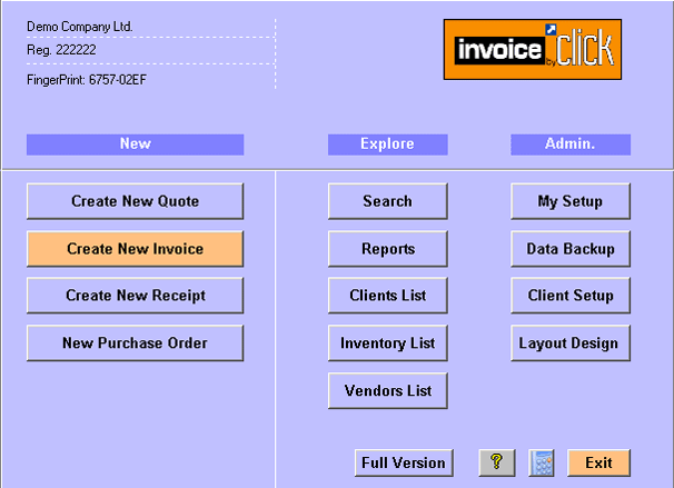 1 Invoice by Click- invoice software 2.0