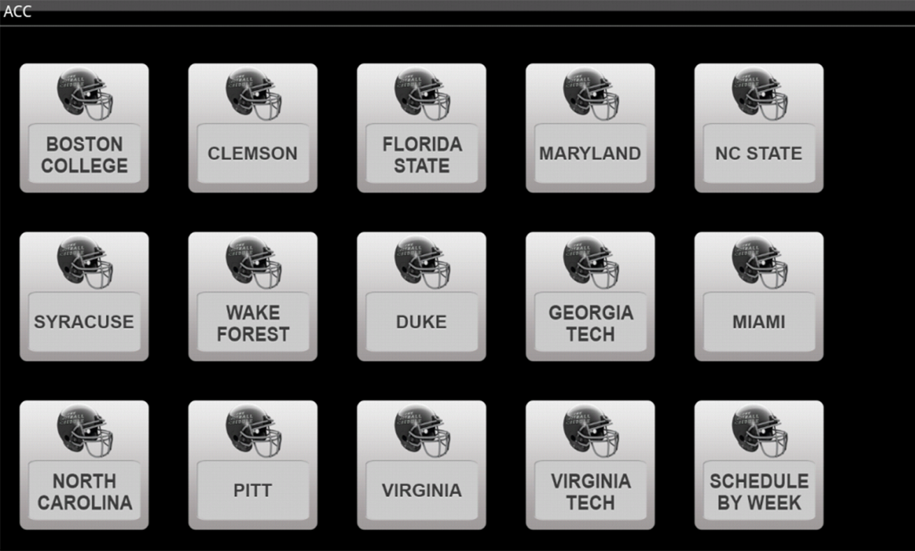 2013 ACC Football Schedule 1.0