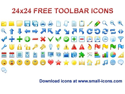 24x24 Free Toolbar Icons 2011.1