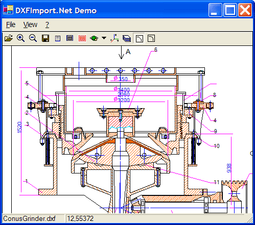 2D 3D DXF Import .NET 1