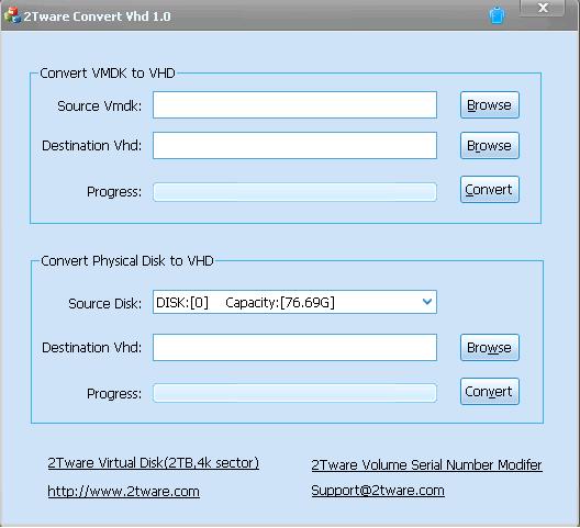 2Tware Convert VHD Free 1.0.4