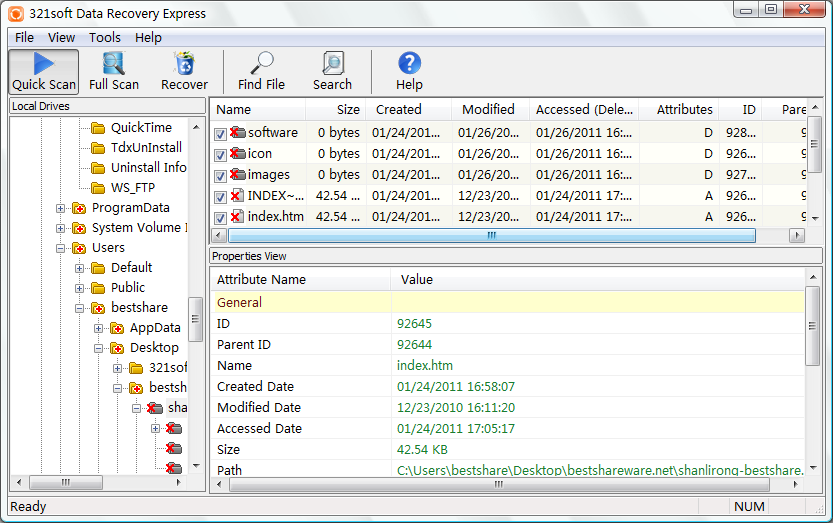 321Soft Data Recovery Express 2.13