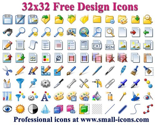 32x32 Free Design Icons 2013.1