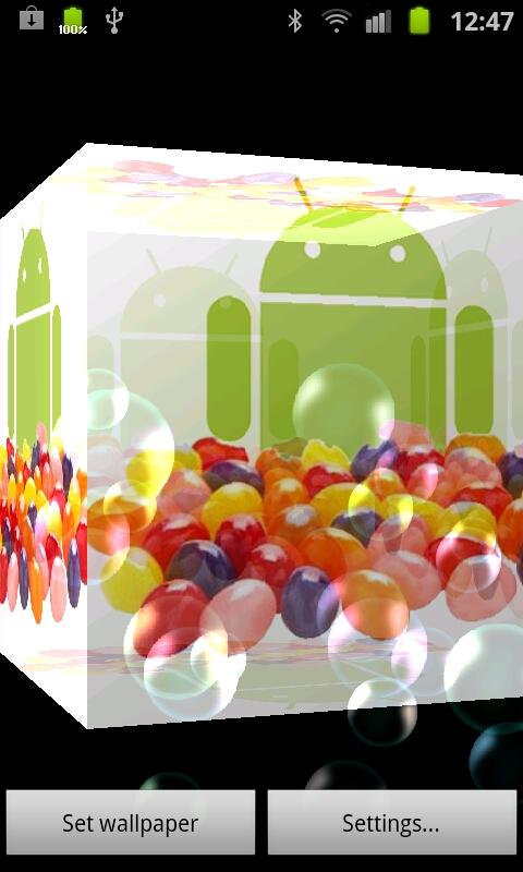 3D Android Jelly Bean LWP Full 1.0.6