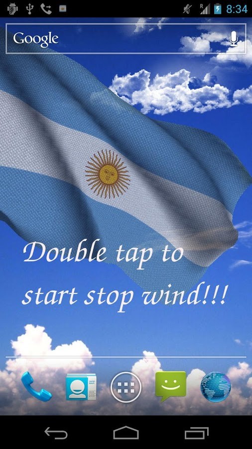 3D Argentina Flag LWP + 2.0.6
