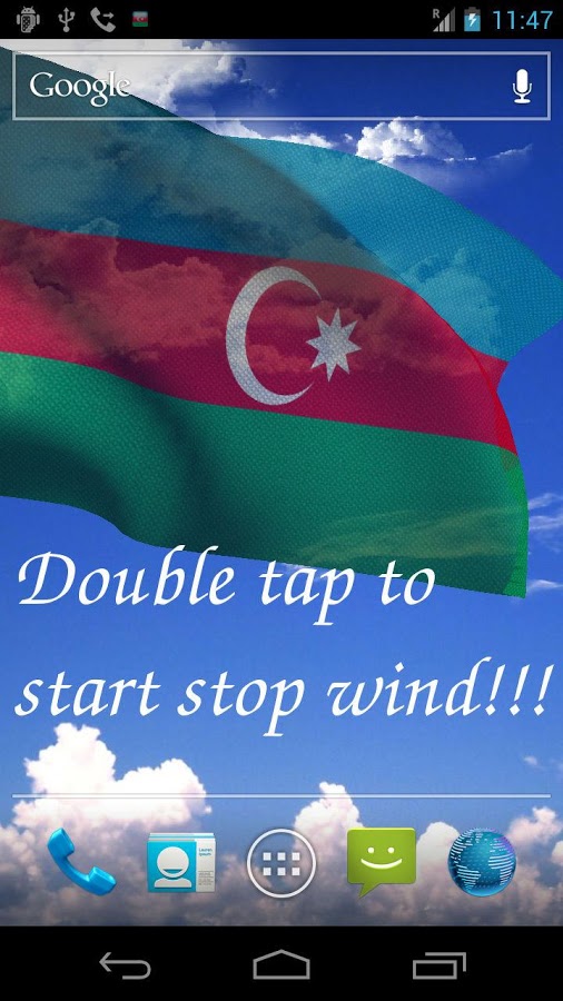 3D Azerbaijan Flag LWP + 2.0.6