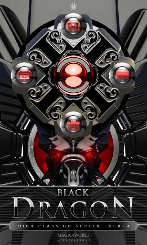 3D black dragon GO Locker 1.0