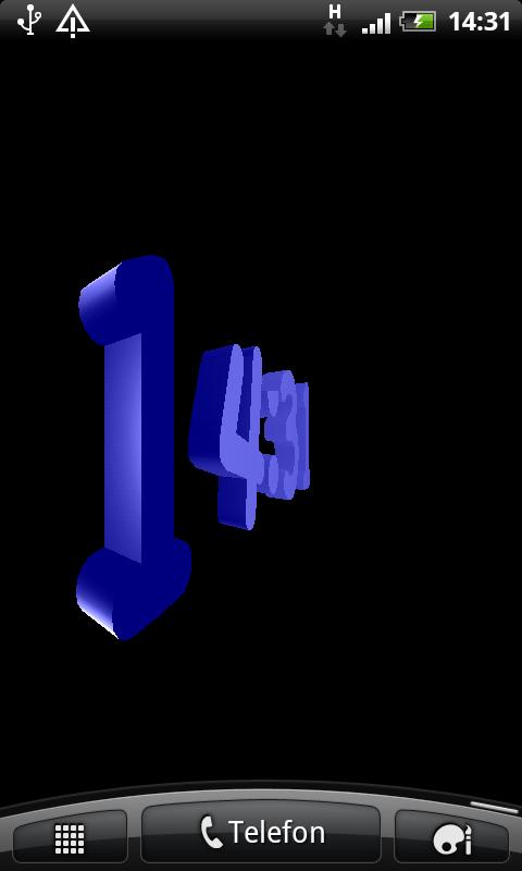 3D Blue Digital Clock 1.0