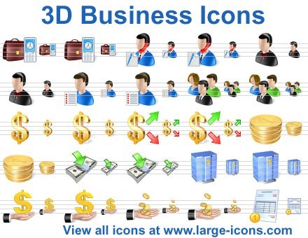 3D Business Icons 2012.1