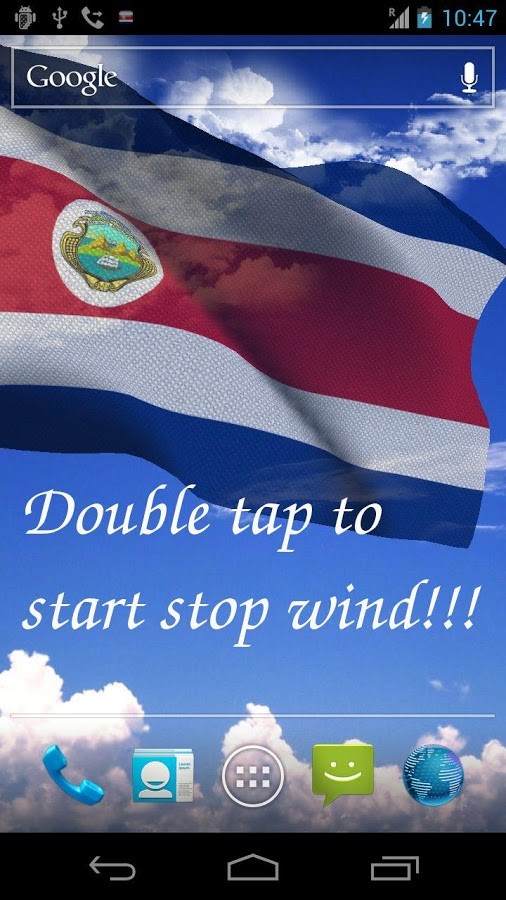 3D Costa Rica Flag Anthem LWP 2.0.6