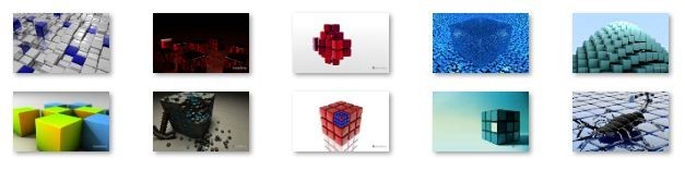 3D Cubes Windows 7 Theme 1