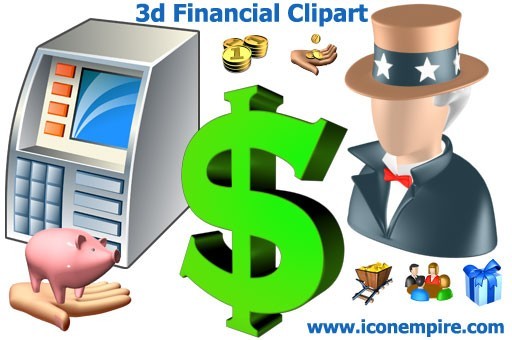 3d Financial Clipart 1.3