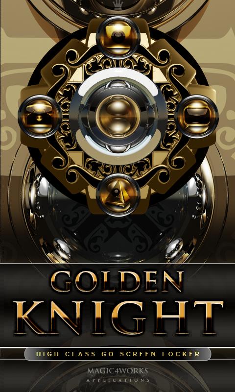 3D golden knight GO Locker 1.0
