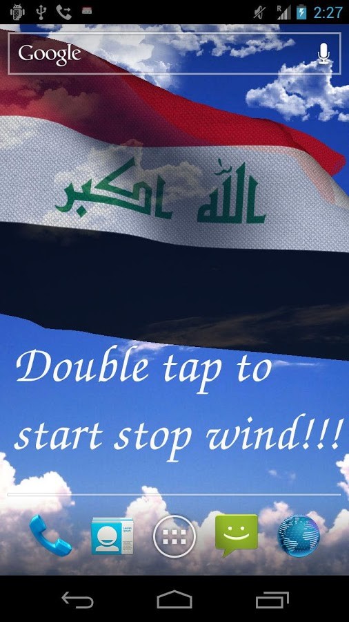 3D Iraq Flag Live Wallpaper + 2.0.6