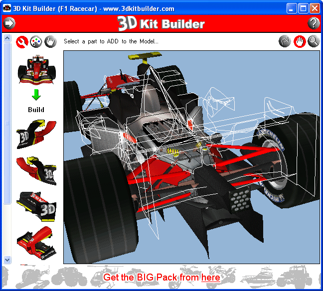 3D Kit Builder (F1 Racecar) 3.5