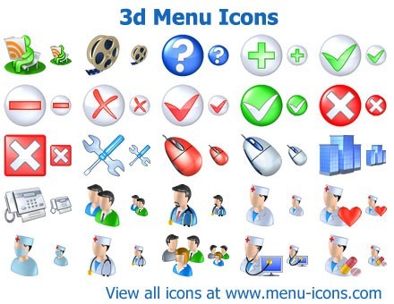 3d Menu Icons 2011.1