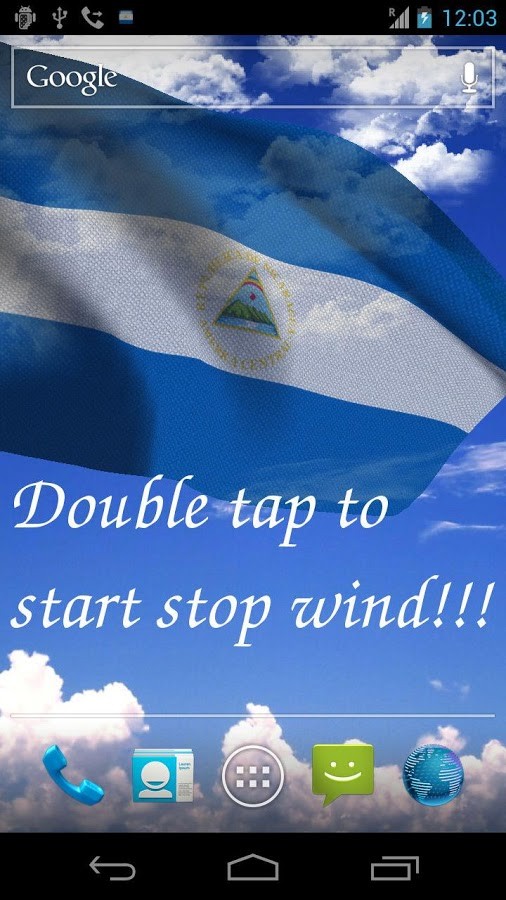 3D Nicaragua Flag LWP + 2.0.6