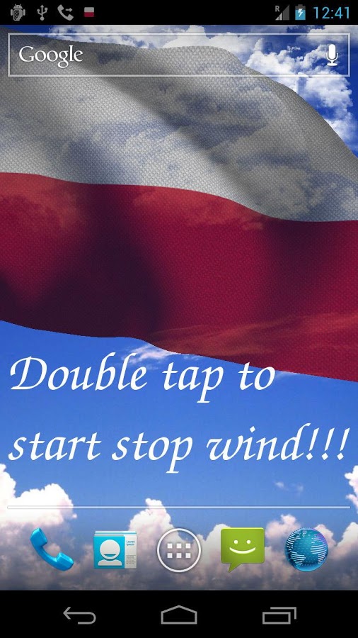 3D Poland Flag Live Wallpaper+ 2.0.6