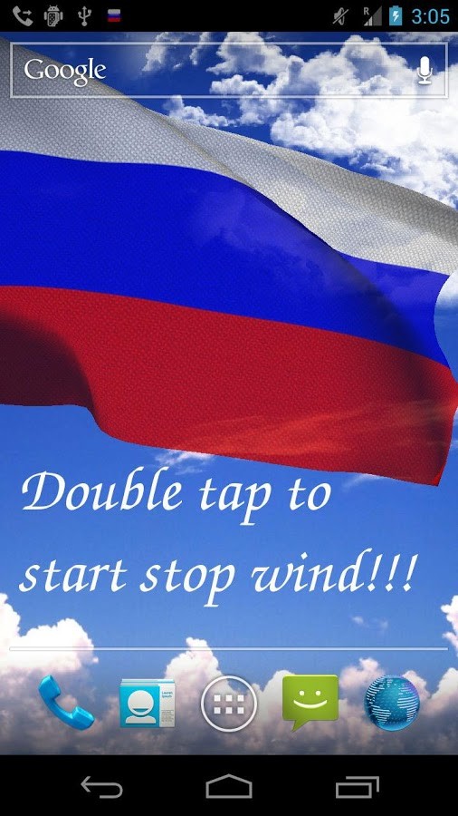 3D Russia Flag Live Wallpaper+ 2.0.6