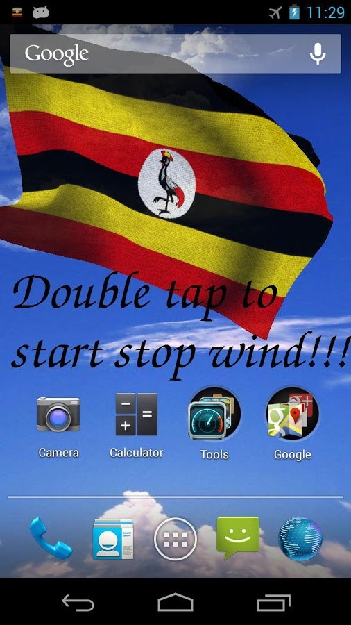 3D Uganda Flag Live Wallapper+ 2.0.6