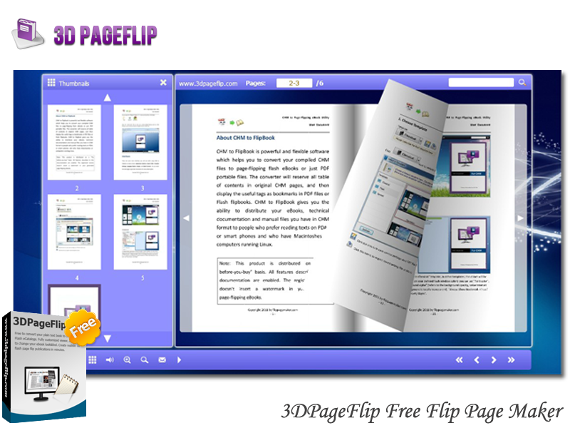 3DPageFlip Free Flip Page Maker 1.0