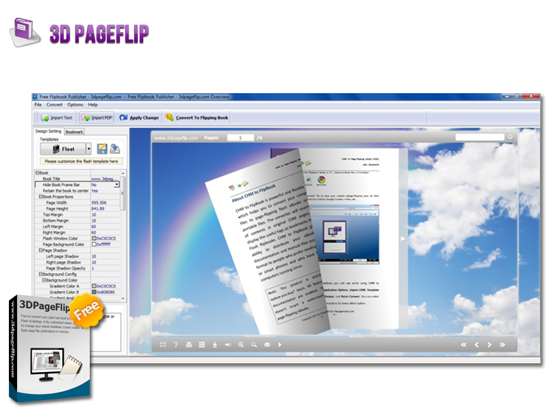 3DPageFlip Free Flipbook Publisher 1.0