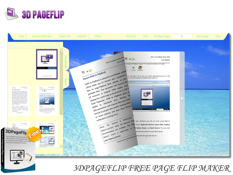 3DPageFlip Free Page Flip Maker 1.0