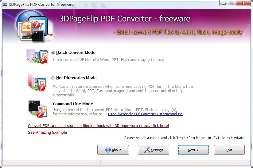 3DPageFlip PDF Converter - freeware 2.0