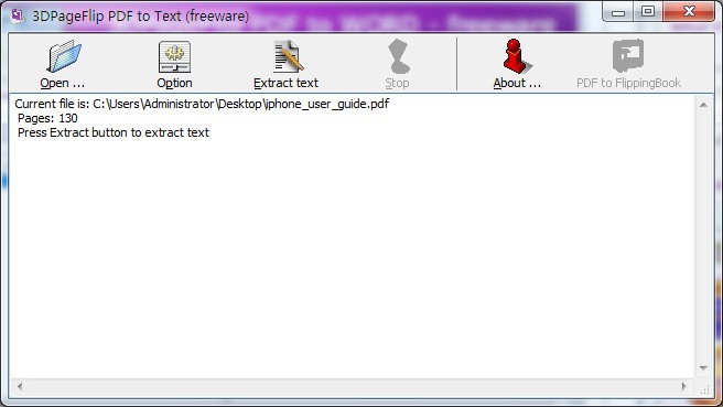 3DPageFlip PDF to Text - freeware 1.9