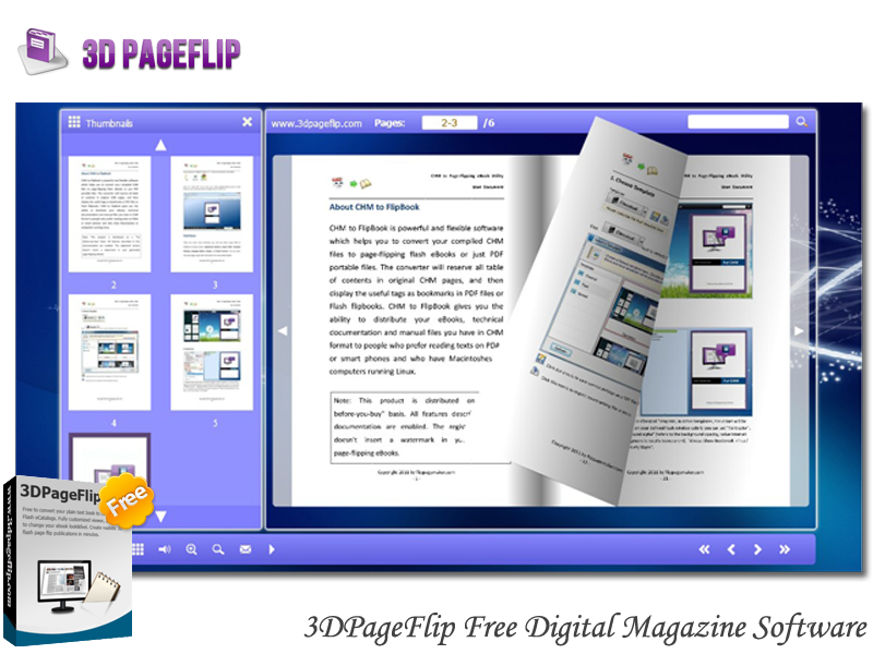 3DPageFlipFree Digital Magazine Software 1.0