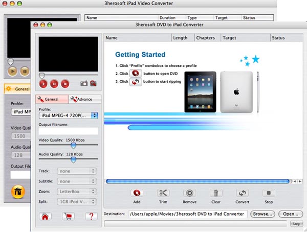3herosoft DVD to iPad Suite for Mac 3.4.3.0309