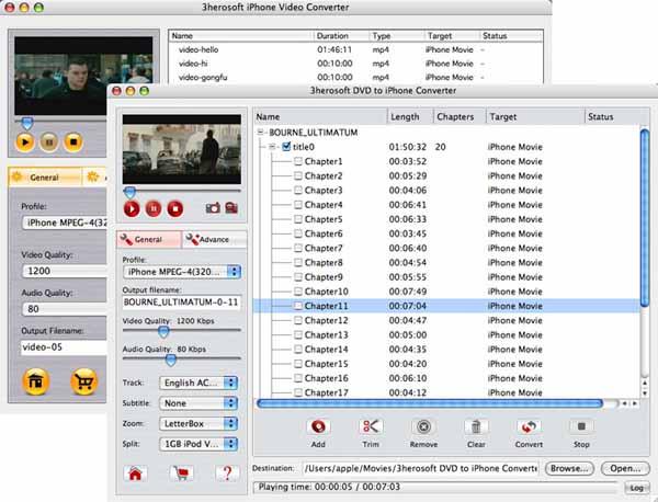 3herosoft DVD to iPhone Suite for Mac 3.4.5.0325