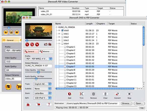 3herosoft DVD to PSP Suite for Mac 3.4.4.0315