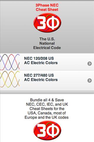 3Ph Cheat Sheet NEC Electrical 1.0