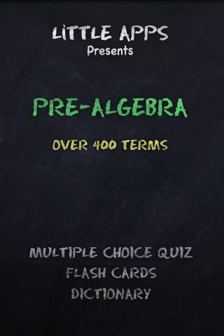 400+ PRE-ALGEBRA Terms & Quiz 1.0