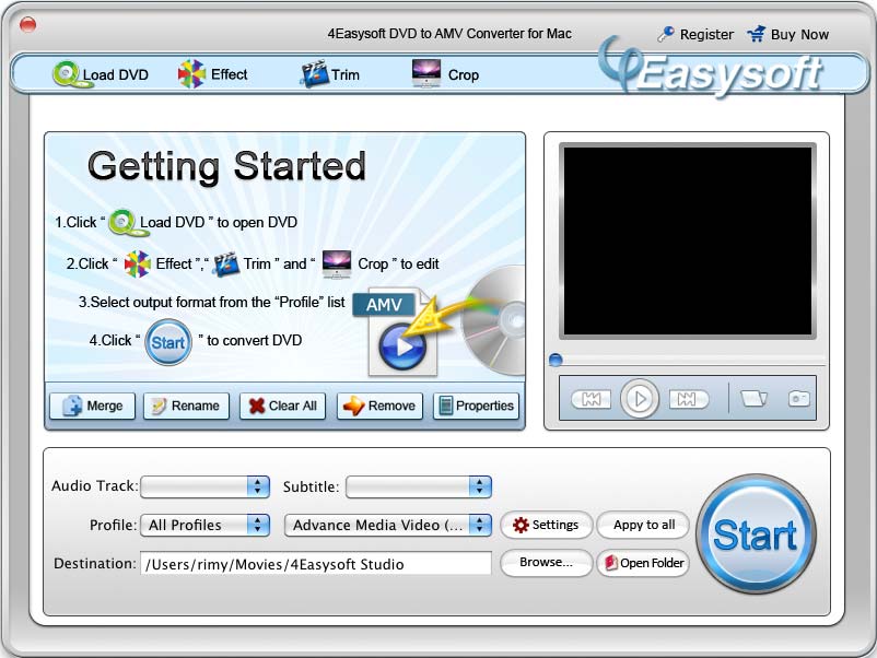 4Easysoft DVD to AMV Converter for Mac 3.1.18