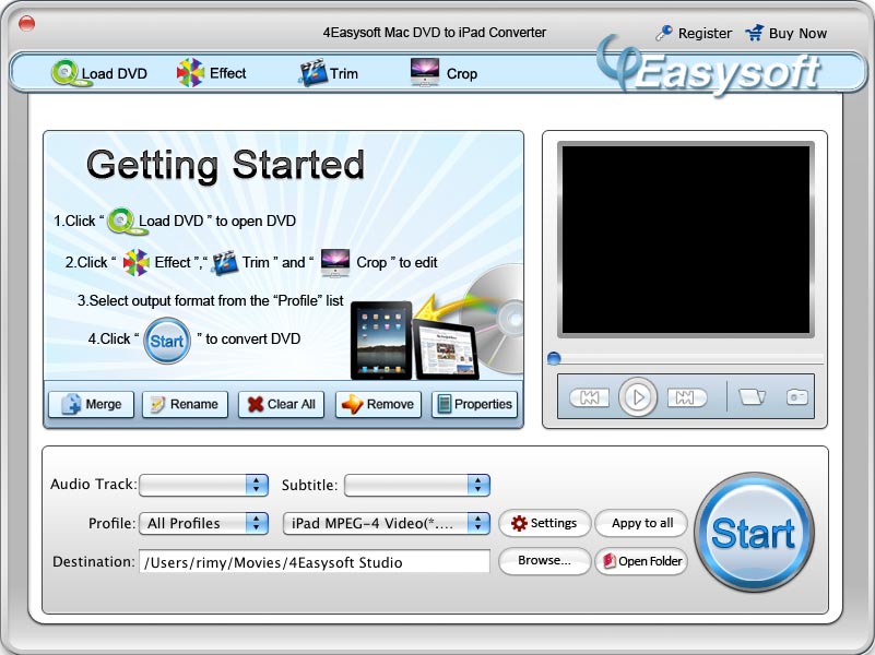 4Easysoft Mac DVD to iPad Converter 3.2.20
