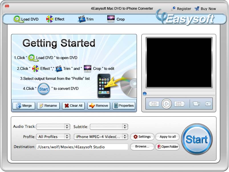 4Easysoft Mac DVD to iPhone Converter 3.1.12
