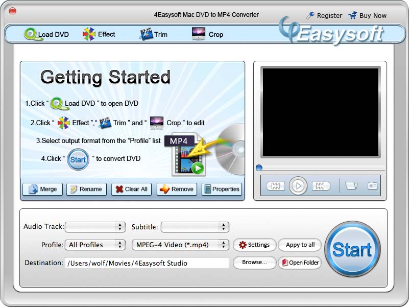 4Easysoft Mac DVD to MP4 Converter 3.1.08