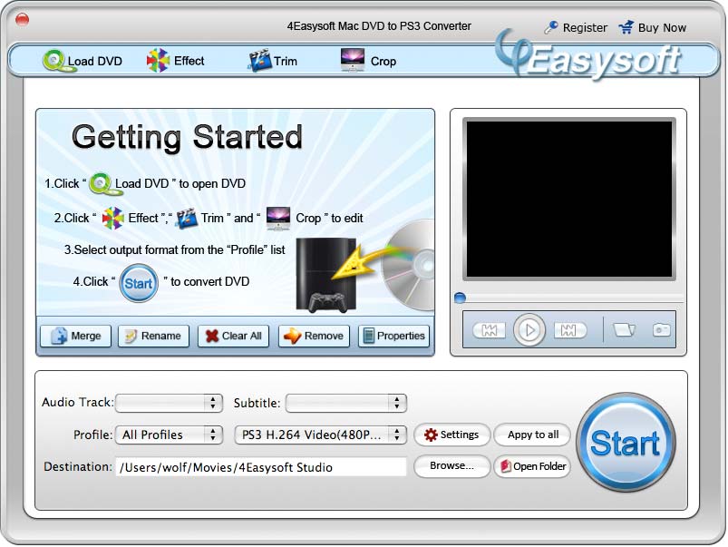 4Easysoft Mac DVD to PS3 Converter 3.1.20