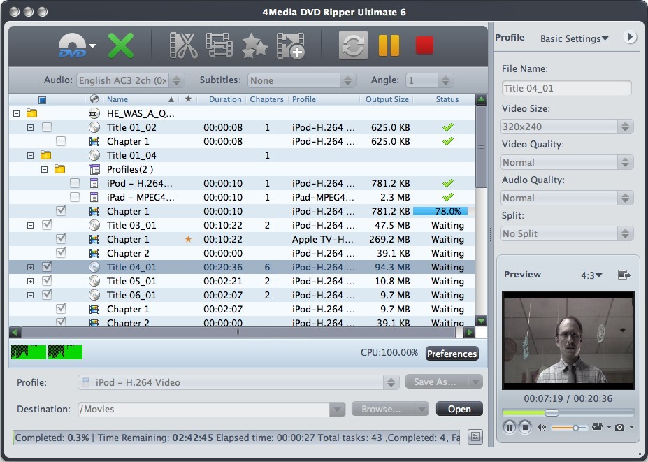4Media DVD Ripper Ultimate for Mac 6.0.14.1116
