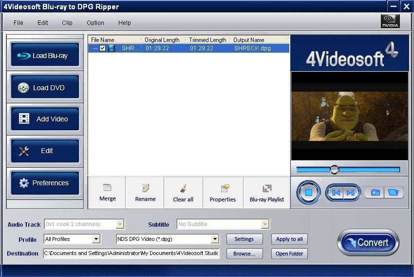 4Videosoft Blu-ray to DPG Ripper 3.1.30