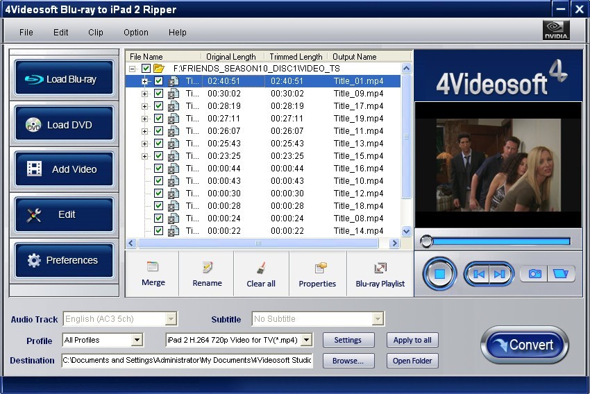4Videosoft Blu-ray to iPad 2 Ripper 3.3.22