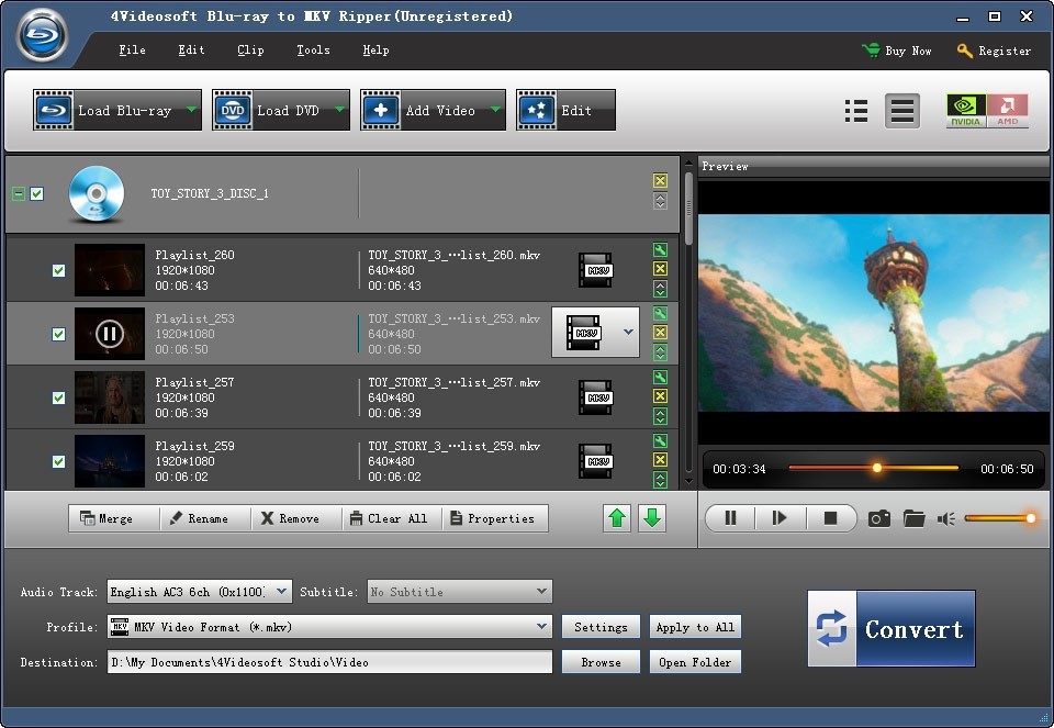 4Videosoft Blu-ray to MKV Ripper 5.1.04