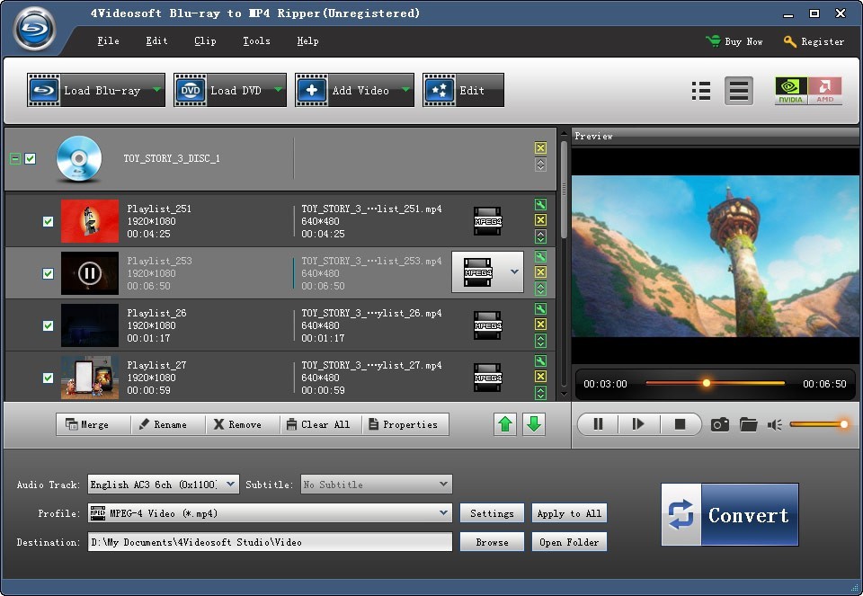 4Videosoft Blu-ray to MP4 Ripper 5.1.28