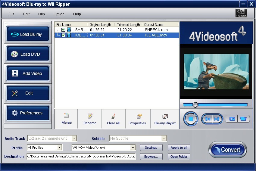 4Videosoft Blu-ray to Wii Ripper 3.1.30